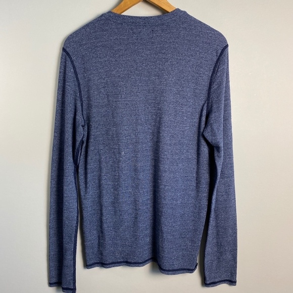 Buffalo David Bitton Men's‎ Blue Long Sleeve Medium Weight Henley T-Shirt Large - Picture 7 of 13
